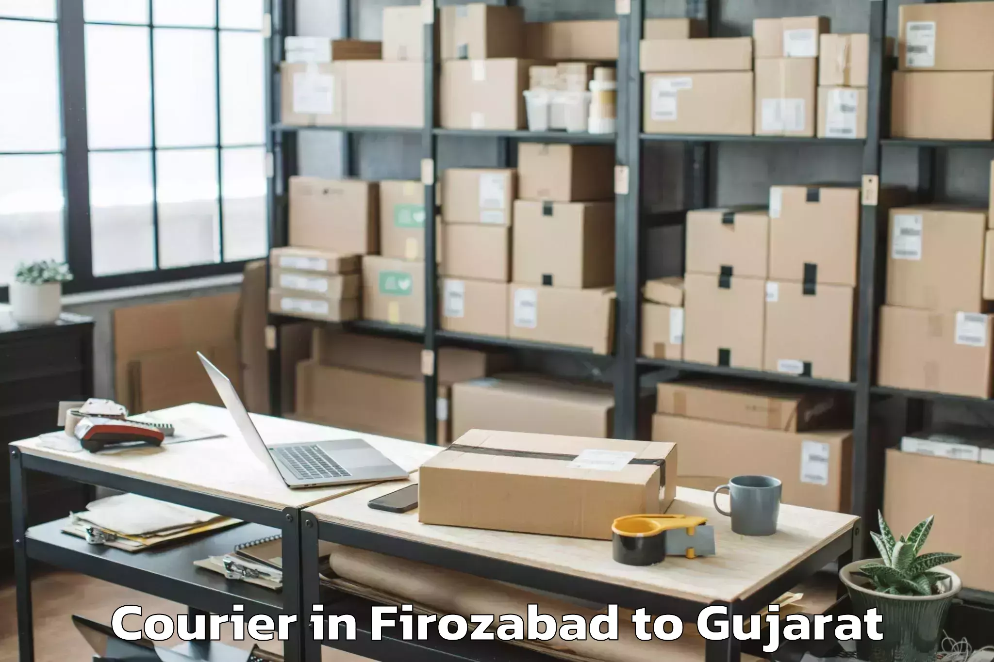 Easy Firozabad to Surat Airport Stv Courier Booking